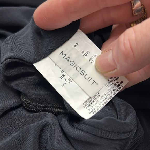 Magicsuit Black Sharkbite Hemline Dress or Skirt Size Small - Picture 11 of 15